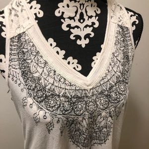 Lace Back Tank Top